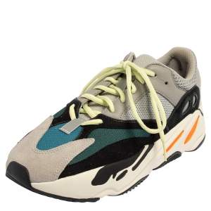 Pre Owned Yeezy x adidas Multicolor Suede And Mesh Boost 700 Wave Runner Sneakers Size 42 2/3