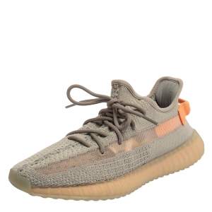 Yeezy x Adidas Grey Cotton Knit Boost 350 V2 True Form Sneakers Size 43 1/3