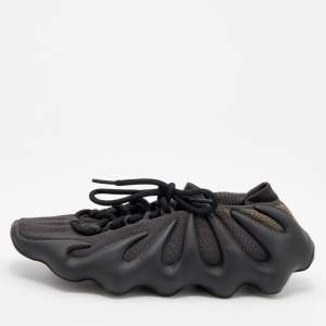 Pre Owned Yeezy x Adidas Black Knit Fabric 450 Dark Slate Sneakers Size 42