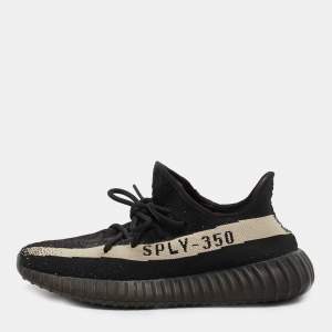 Yeezy x Adidas Black Knit Fabric Boost 350 V2 Oreo Sneakers Size 44