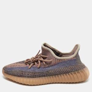 Pre Owned Yeezy x Adidas Multicolor Fabric Knit Boost 350 V2 Fade Sneakers Size 42 2/3