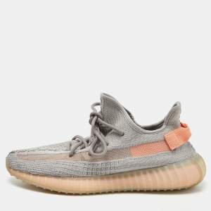 Pre Owned Yeezy x Adidas Grey Knit Fabric Boost 350 V2 'Trfrm' Sneaker Size 43 1/3