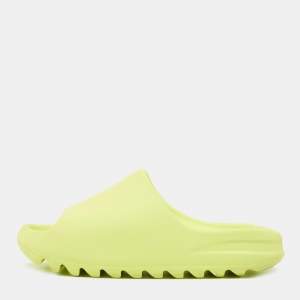 Yeezy x Adidas Neon Green Rubber Glow Green Slides Size 44 1/2