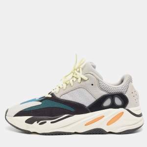 Yeezy x Adidas Multicolor Mesh and Suede Boost 700 Wave Runner Sneakers 45 1/3
