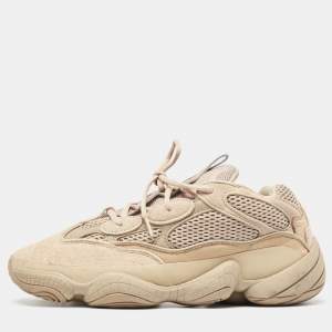 Yeezy x Adidas Light Brown Suede and Mesh Yeezy 500 Taupe Light Sneakers Size 43 1/3