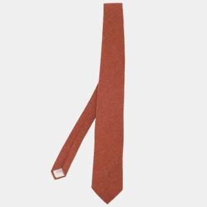 Yves Saint Laurent Brown Wool Tie