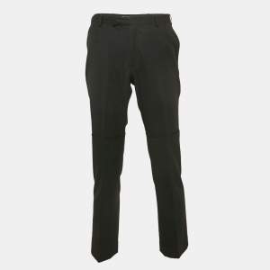 Yves Saint Laurent Vintage Black Wool Formal Trousers XS