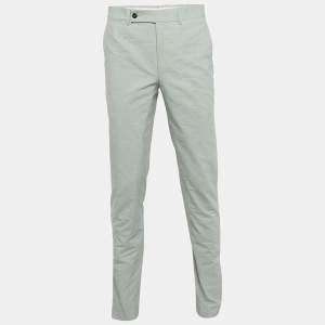 Yves Saint Laurent Light Blue Regular Fit Trousers L