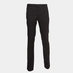 Z Zegna Black Wool Slim Fit Trousers XL