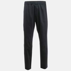 Z Zegna Navy Blue Techmerino Wool Paneled Pants XXL