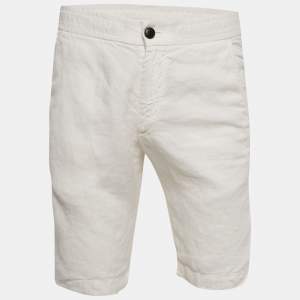Z Zegna White Linen Short S