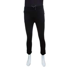 Z Zegna Techmerino Black Wool Drawstring Detail Track Pants M