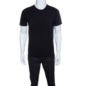 Z Zegna Techmerino Navy Blue Wool Crew Neck T-shirt M