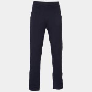 Z Zegna Navy Blue Modal & Cotton Knit Track Pants XL