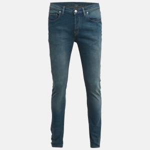 Zadig & Voltaire Blue Brushed Denim David Jeans L Waist 32.5"