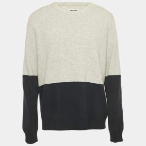 Pre Owned Zadig & Voltaire Grey Wool Crew Neck Rod Jumper XL