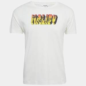 Zadig & Voltaire White Malibu Print Jersey Timor T-Shirt XS