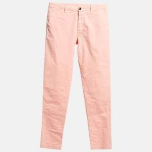 Zadig & Voltaire Pink Cotton Patrick Chino Trousers S