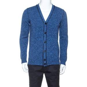 Zadig and Voltaire Blue Wool Knit Malt Cardigan S