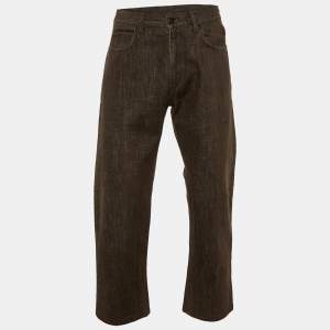 Zegna Sport Brown Denim Regular Fit Jeans M/Waist 33"