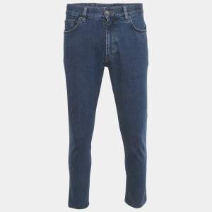 Pre Owned بنطلون جينز زينيا دينم أزرق منتظم مقاس صغير (وسط 29 بوصة)