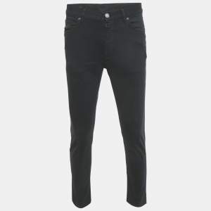 مملوكة مسبقًا Zegna Navy Blue Gabardine Slim Fit Jeans M/Waist 31"