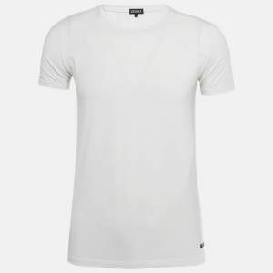 مملوكة مسبقًا Zegna White Jersey Crewneck T-Shirt L