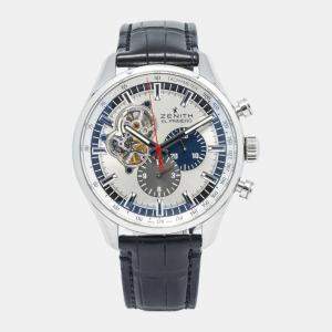 Zenith El Primero 03.2040.4061 Automatic Silver Stainless Steel Men's Wristwatch 45mm