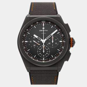 مملوكة مسبقًا Pre-Owned Zenith Defy 21 Chronograph 97.9000.9004/01.R787 Grey Automatic Titanium Men's Wristwatch 44 MM