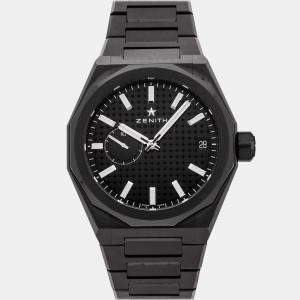 مملوكة مسبقًا Zenith Defy Skyline 49.9300.3620/21.I001 Black Ceramic Automatic Men's Watches 41mm