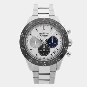 Pre Owned Zenith Chronomaster Sport 03.3100.3600/69.M3100 White Stainless Steel Automatic Men's Watches 41mm