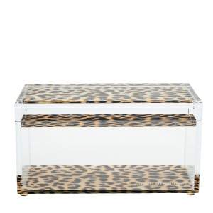 Alexandra von Furstenberg Leopard Print Treasure Box M