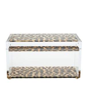 Alexandra von Furstenberg Leopard Print Treasure Box M
