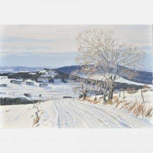Onze Decembre, Chemin Enneige Au Mezenc By Anne Baudequin, France,2022 (50 X 73)