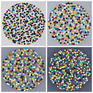 Colorful Dots! By Astrid Stoeppel, Germany,2017 (40 X 40)