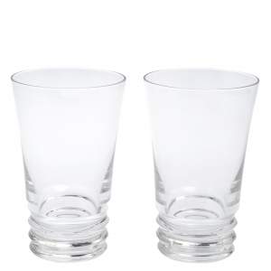 Baccarat Clear Crystal Vega Highball Tumbler Glass Set