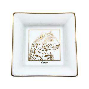 Cartier Panther Motif Porcelain Trinket Tray