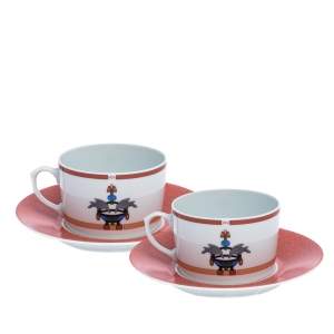 Cartier La Maison Venitienne Breakfast Cup with Saucer Set For Two