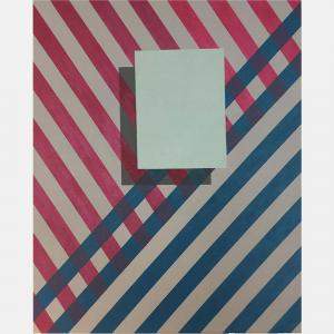 Love Stripes Painting By Cecilia Setterdahl, United Arab Emirates,2018 (100 X 80)