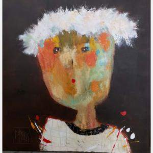 Edmond By Christine Barres, France,2023 (80 X 80)