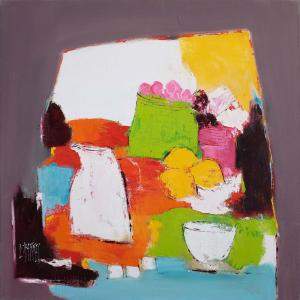 Coupe Aux Citrons By Christine Barres, France,2020 (80 X 80)