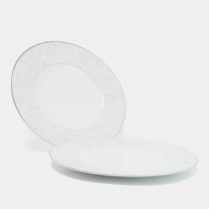Christofle Jardin D'eden Porcelain 6 Plate Set