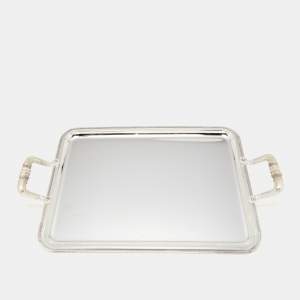 Christofle Malmaison Silver Plated Rectangular Tray