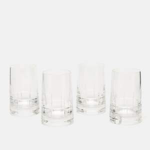 Christofle Graphik Glass Set of 4 Vodka Glasses
