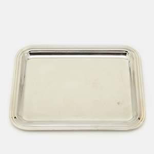 Christofle Silver Plated Metal Small Rectangular Tray