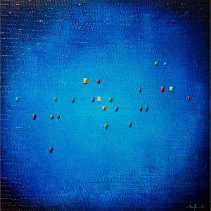 Serial Analog Pixels /Blue By Danny Frede, Germany,2021 (140 X 140)