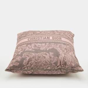 مملوكة مسبقًا Dior Pink Riviera Toile de Jouy Square Pillow