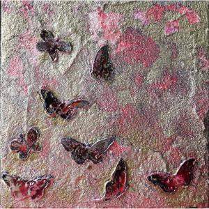 Gold Butterfly By Donatella Marraoni, Italy,2023 (30 X 30)