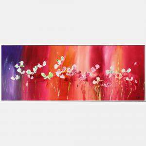Vibrant Floral Melody By Edelgard Schroer, Germany,2024 (53 X 133)
