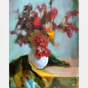 Viburnum By Elena Lukina, Latvia,2017 (50 X 40)